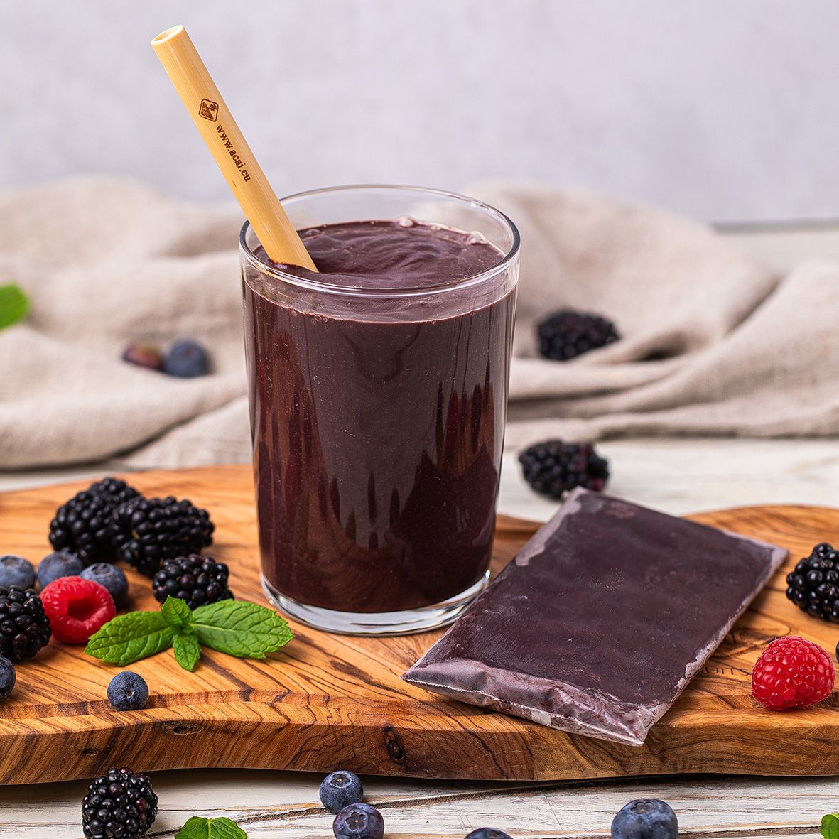 Bio Açaí-Püree mit Guaraná in 100 g Portionen, 40 x 100 g 3