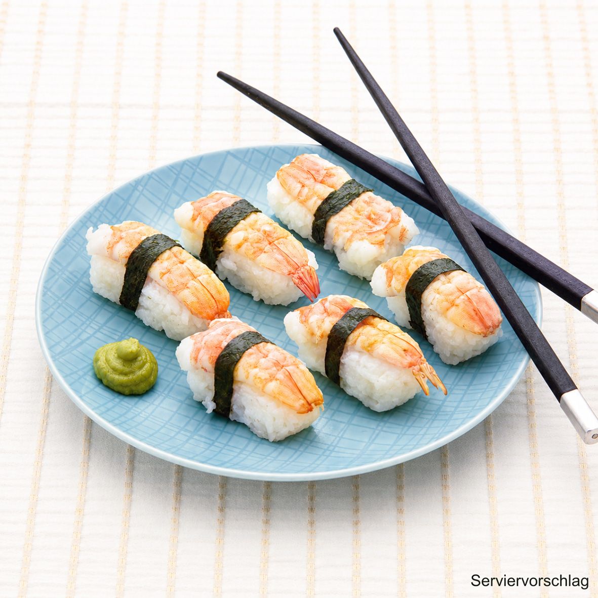 Sushi Nigiri mit gekochter Garnele 15 Stück á 28g 2