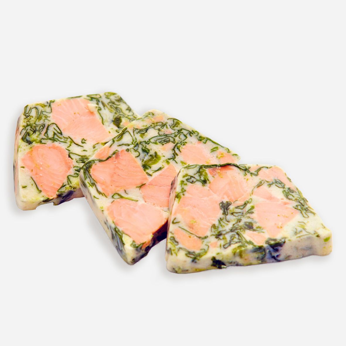 Lachs-Blattspinat-Terrine in Scheiben – 3 x 30 g (90 g)