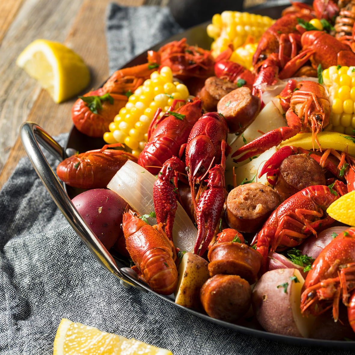 Louisiana Flusskrebse in Weisswein-Sud mit Kopf und Schale, gekocht 500g 3