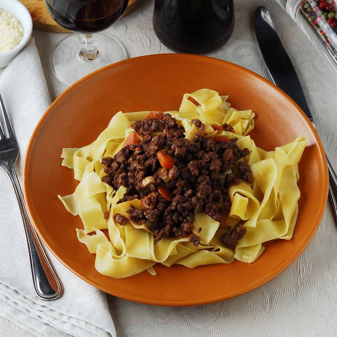 Sugo di Peposo – Rindfleisch in Merlot-Rotweinsauce (2 x 220g)