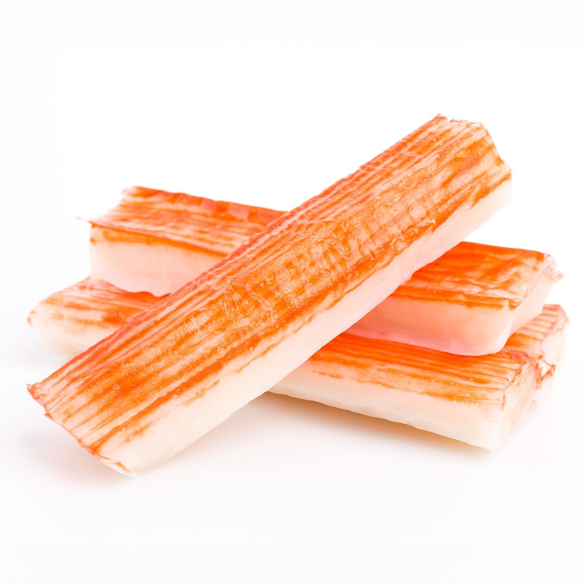 Surimi Sticks, orange Paprika  (engl. Fish-Crabmeat), proteinreich 1x250g