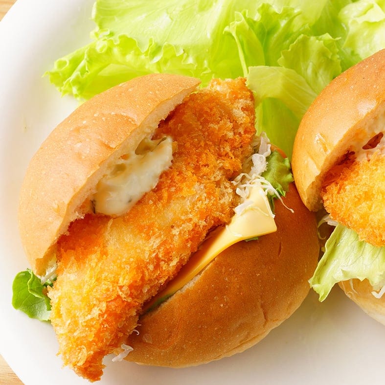 Panierte Garnelenburger (800 g, 100 g/Stück)  2