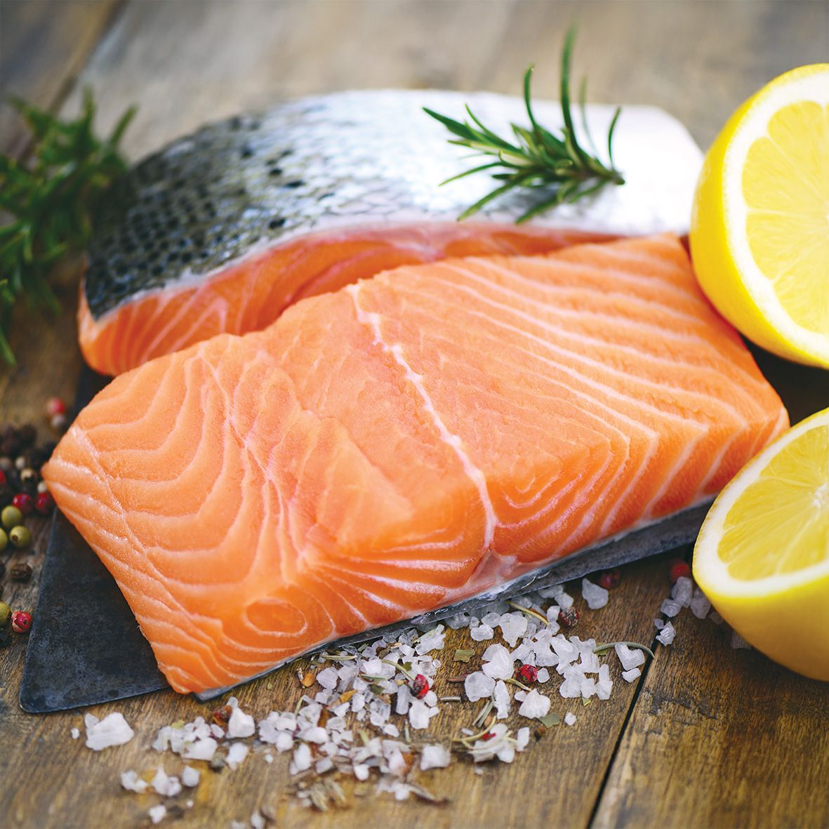 Lachs > Lachsfilet Portionen | 2 Stück insg. 400-450 g 2