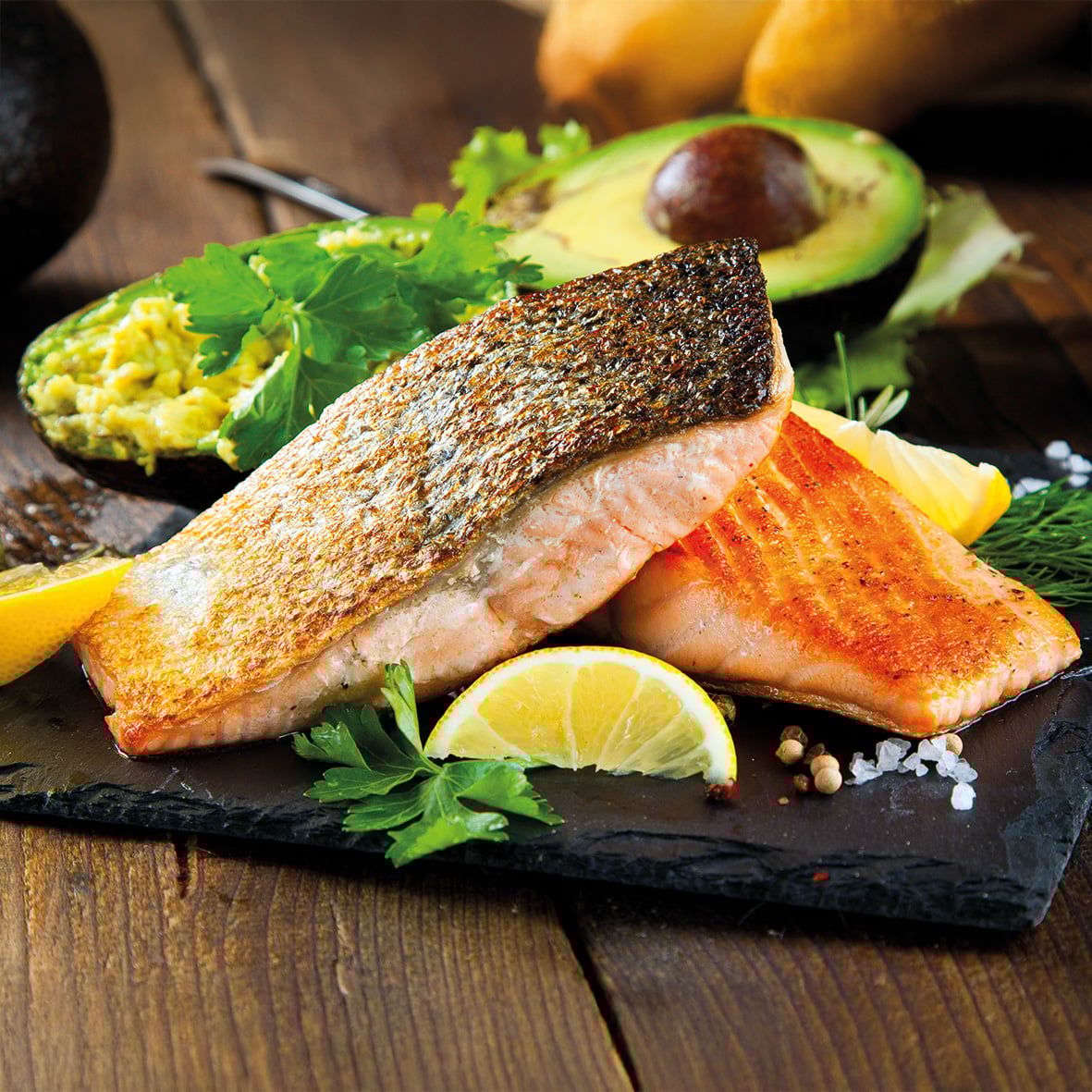 Lachs > Lachsfilet Portionen | 2 Stück insg. 400-450 g 2