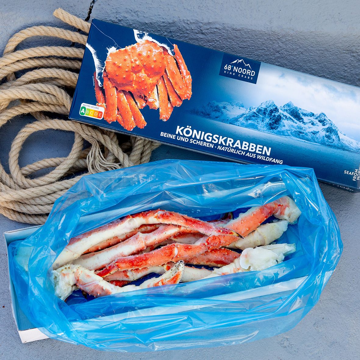 Königskrabben Beine und Scheren XXL (3L), gekocht, glasiert, 2,5 kg 3