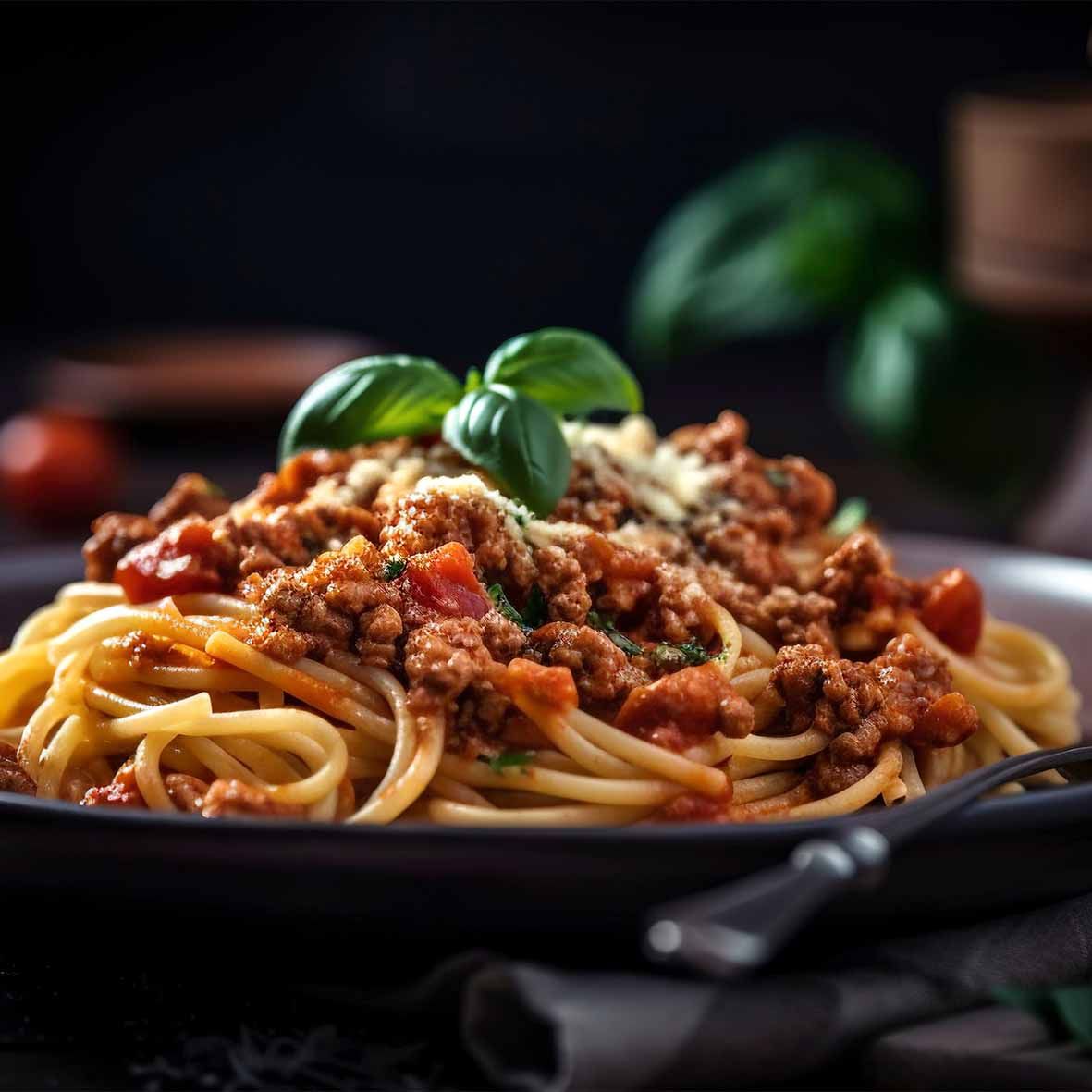 Klassische Bolognese – Rinderhackfleischsauce mit Tomaten & Gemüse (4 x 250g)