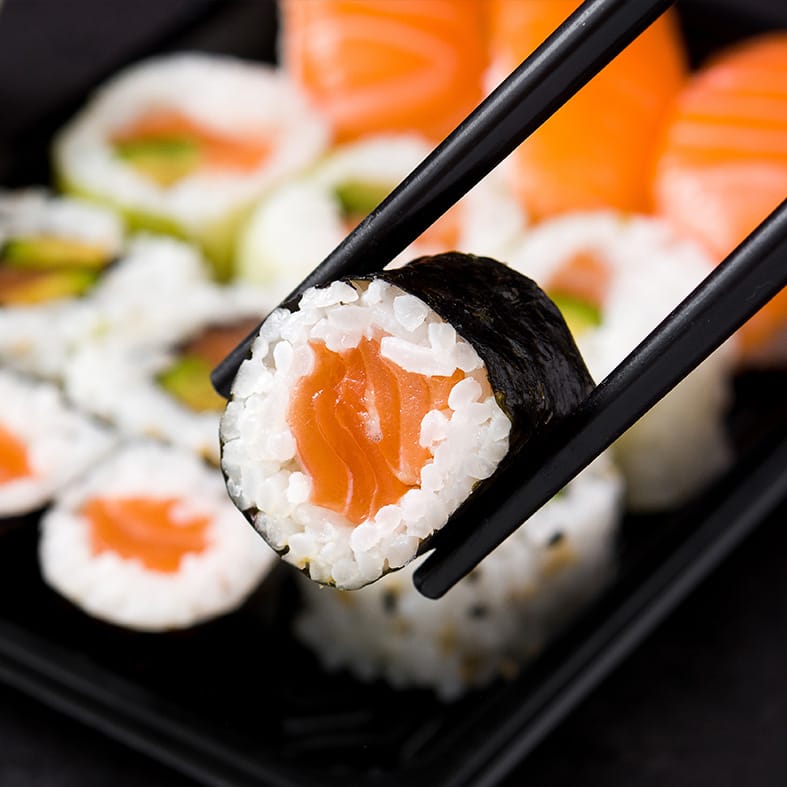 Lachsfilet mit Haut, landbasiert – für Sushi geeignet, roh (200–220 g)  3