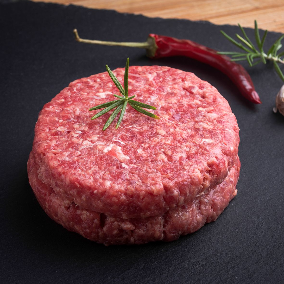 Entenburger natur roh, 2 Stück à 150 g 2