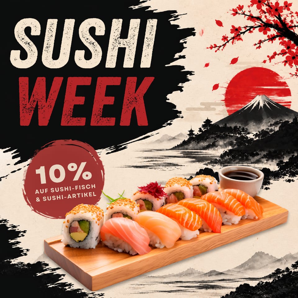 Quadratisches Sushi-Banner von Lobsterking