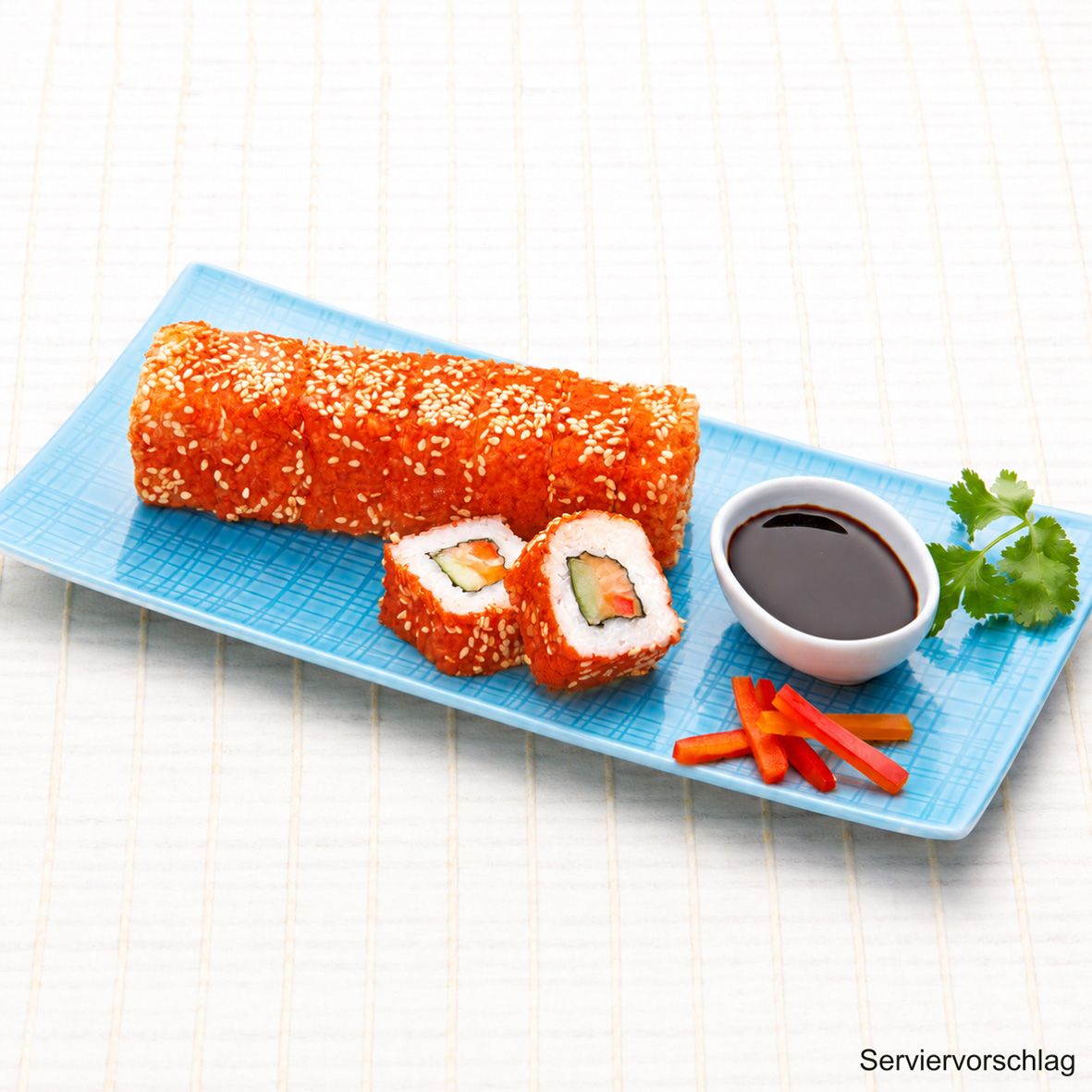 California Sushi mit Teriyaki-Lachs und Avocado 2 x 200 g Rollen 2