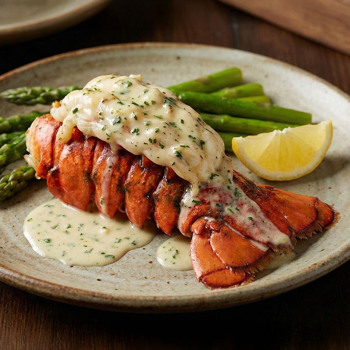 Langusten Schwanz - Rock Lobster Tail, Wildfang Karibik,  vorgegart 3