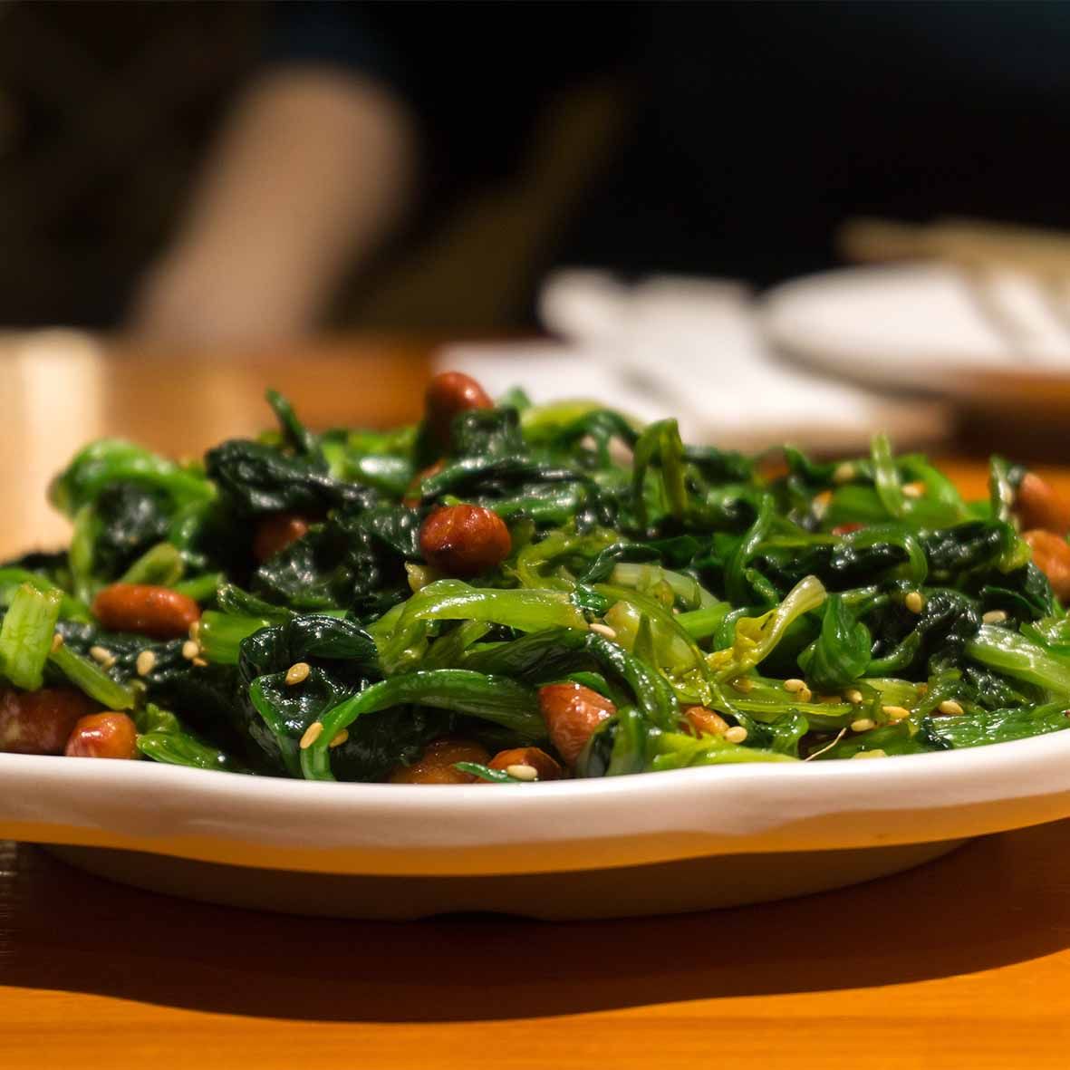 Blattspinat in Erdnusssauce – cremig verfeinert (2 x 150g)