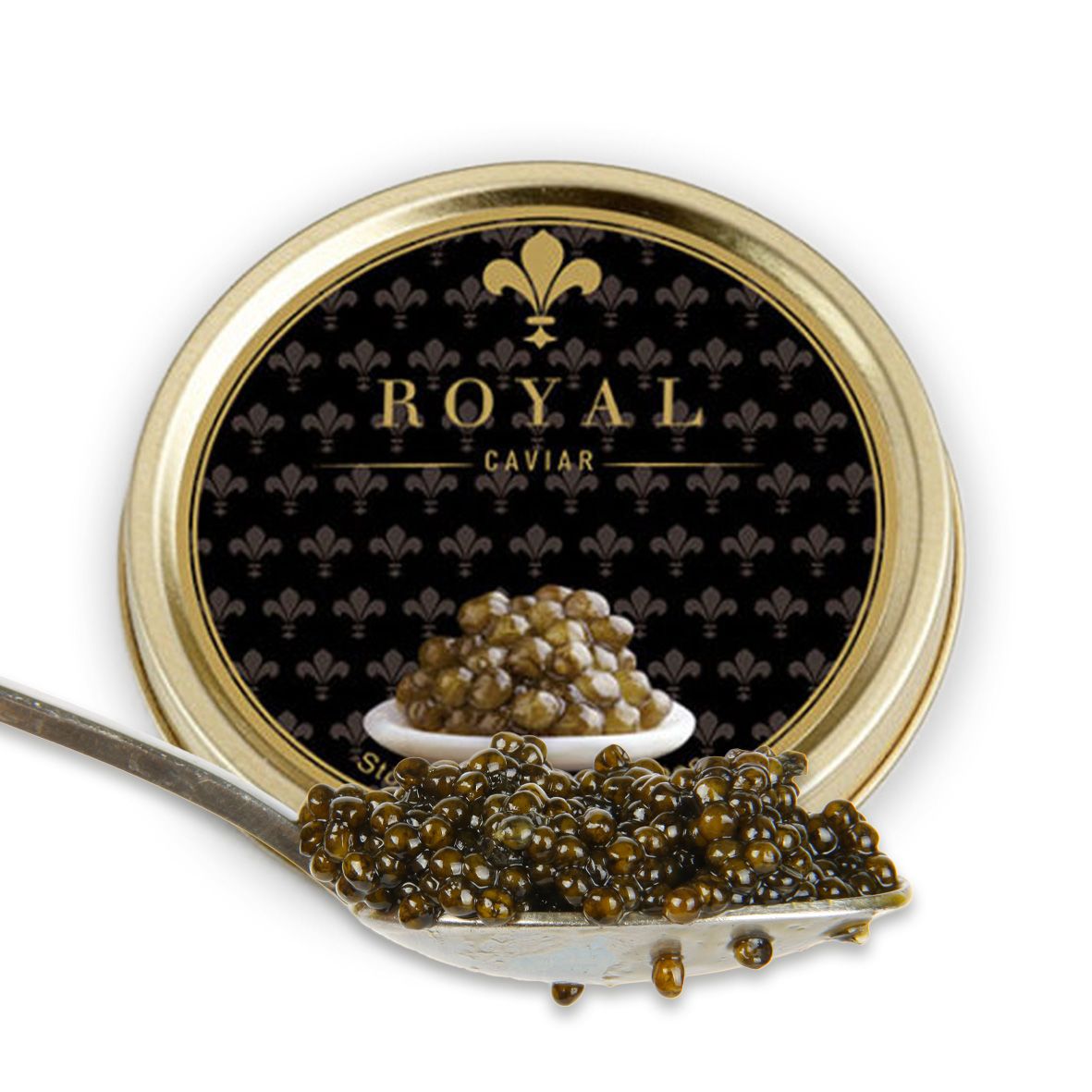 Royal Beluga Kaviar (Korngröße: 3,2 – 3,4 mm)  