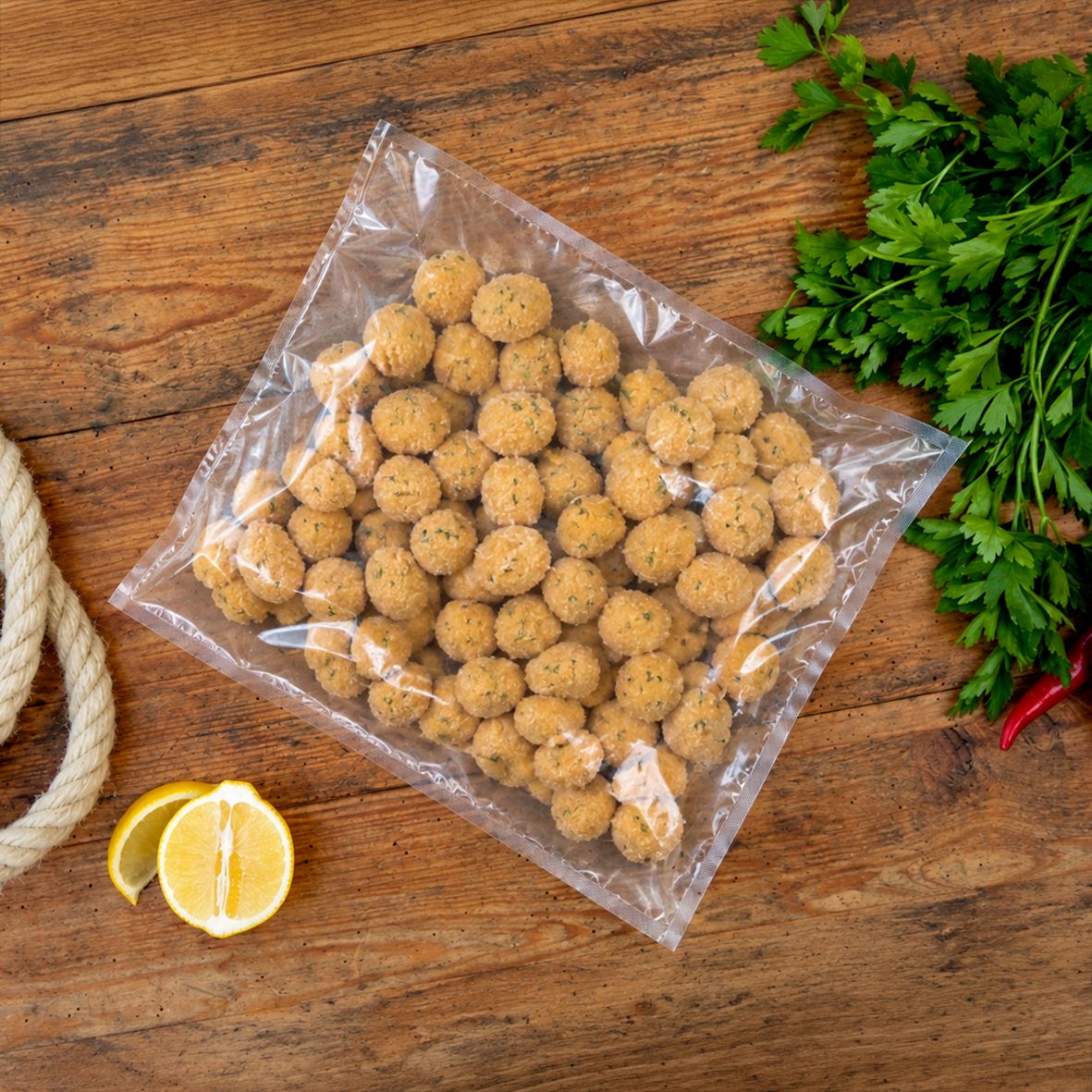Tempura Scallops aus Kammmuschelfleisch, vorfrittiert, tiefgekühlt 300 g 3