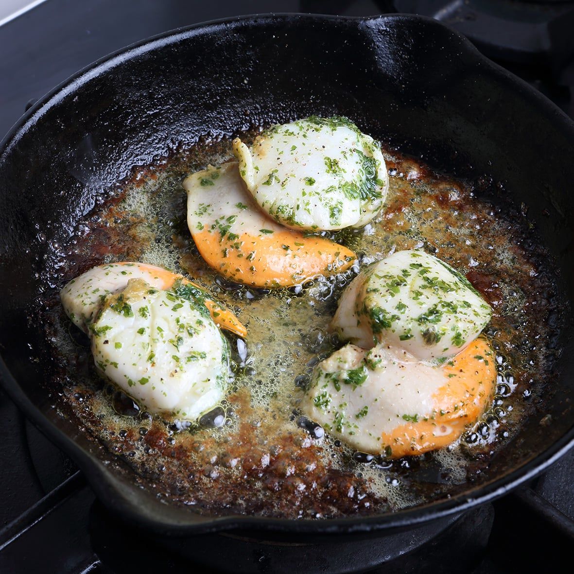 Jacobsmuschelfleisch (Scallops) mit Rogen – Wildfang, 40/60 lbs (85-124 Stk), 0,8 kg 3