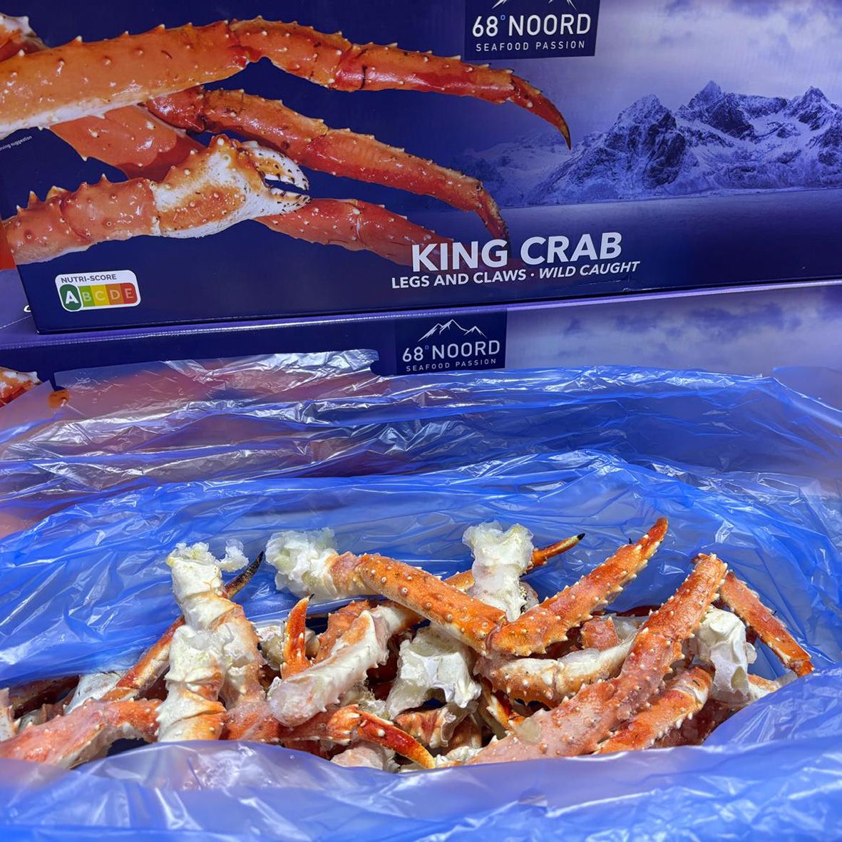 Königskrabben Beine und Scheren, gekocht, klein, 2,5 kg                4
