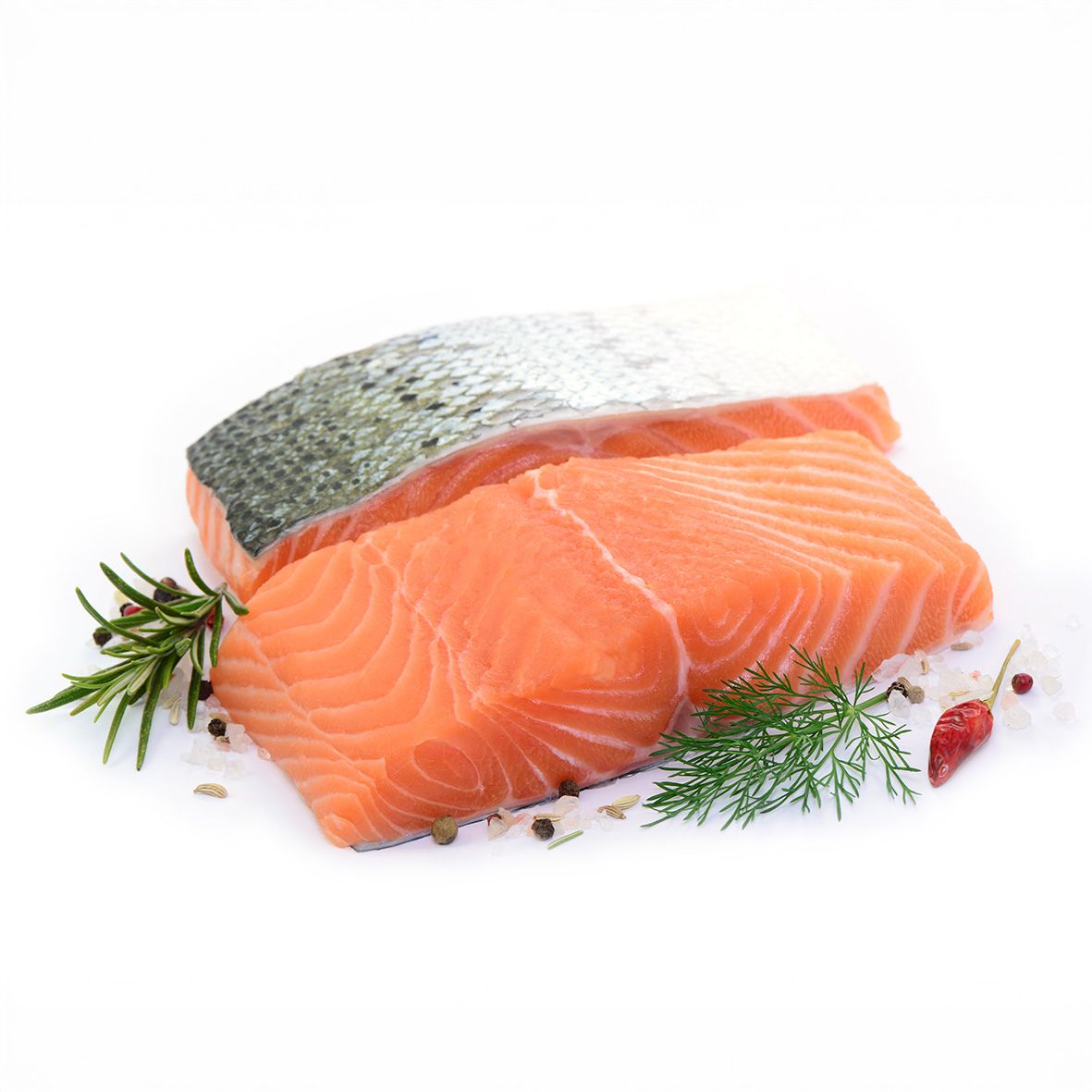 Lachs > Lachsfilet Portionen | 2 Stück insg. 400-450 g