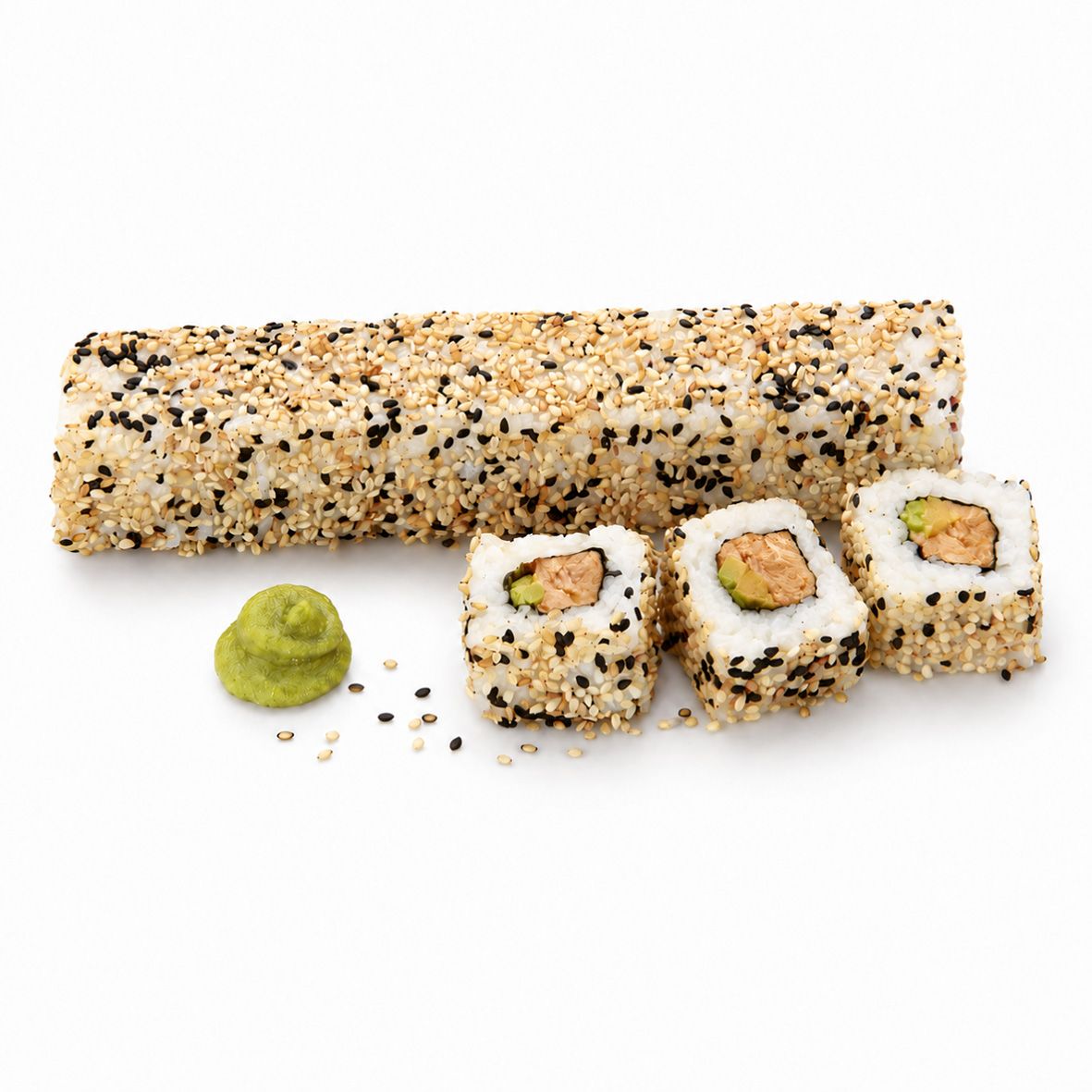 California Sushi Roll mit Spicy Lachs und Avocado 2 x 200 g Rollen