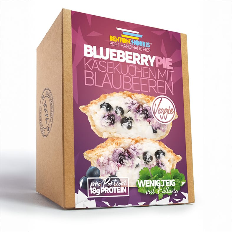 Benton & Horris – Blueberry Pie Gefüllte Dinkelmehl-Teigtasche ca. 220 g   2