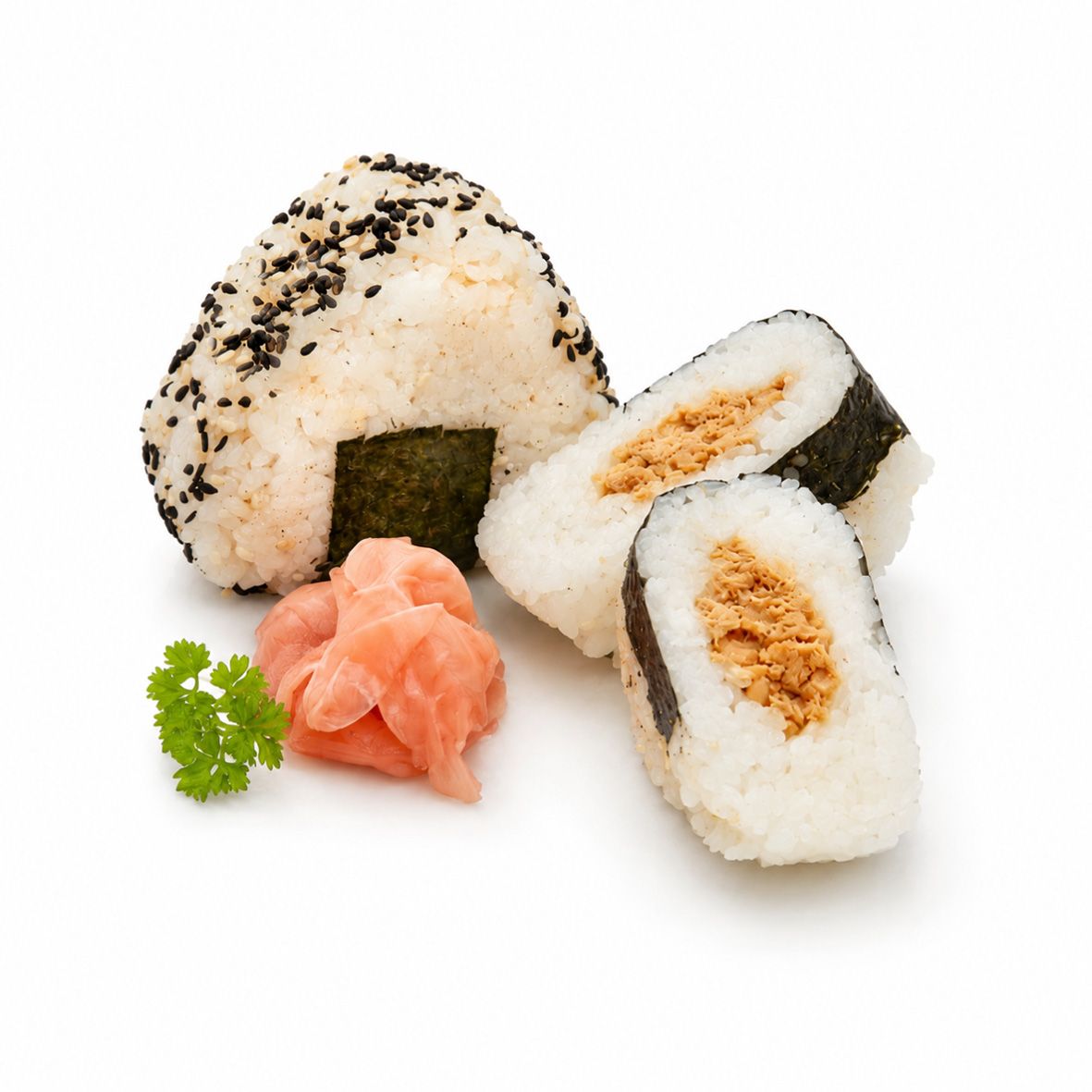 Sushi Onigiri mit Teriyaki-Lachs 2 x 100 g Rollen