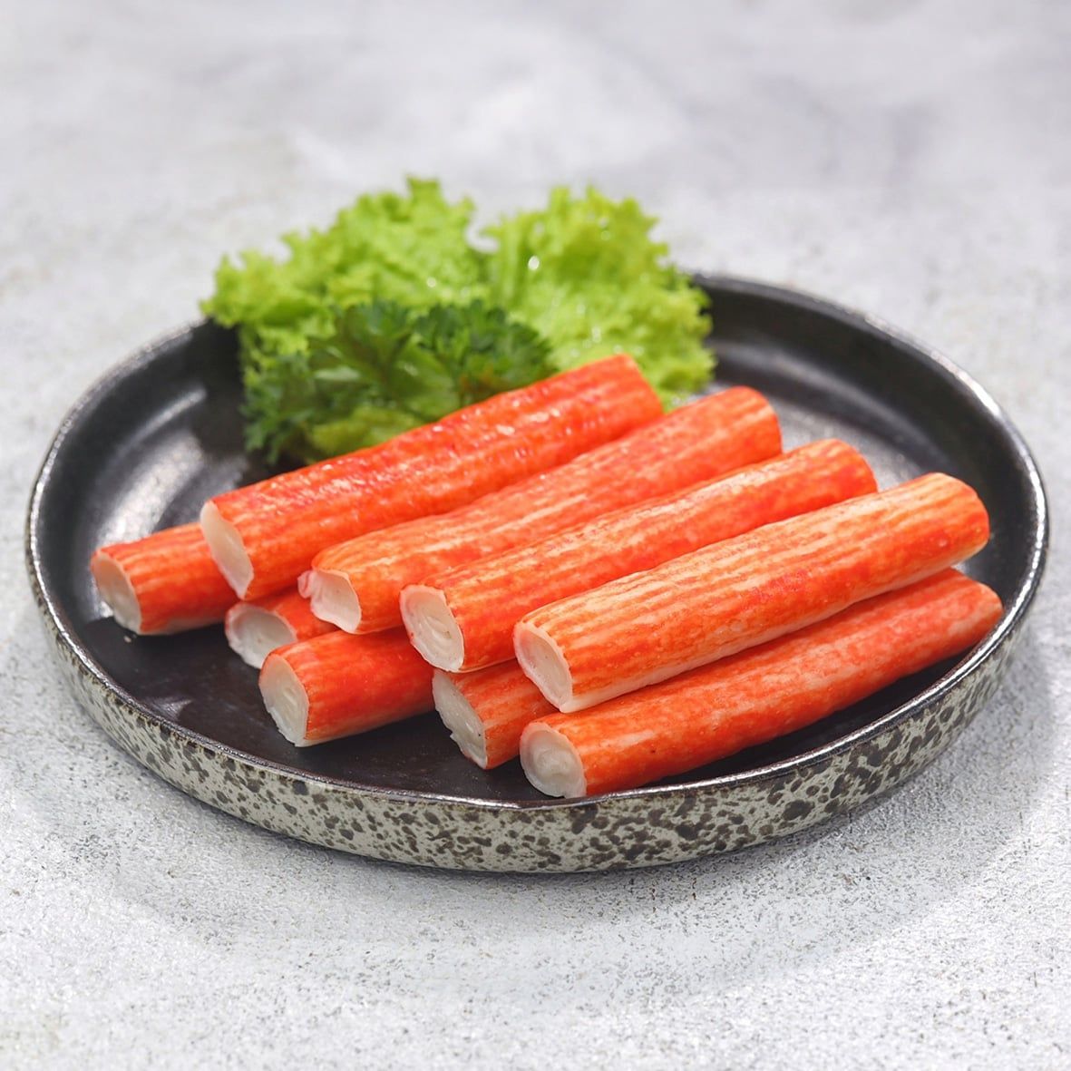 Surimi Sticks, orange Paprika  (engl. Fish-Crabmeat), proteinreich 1x250g 2