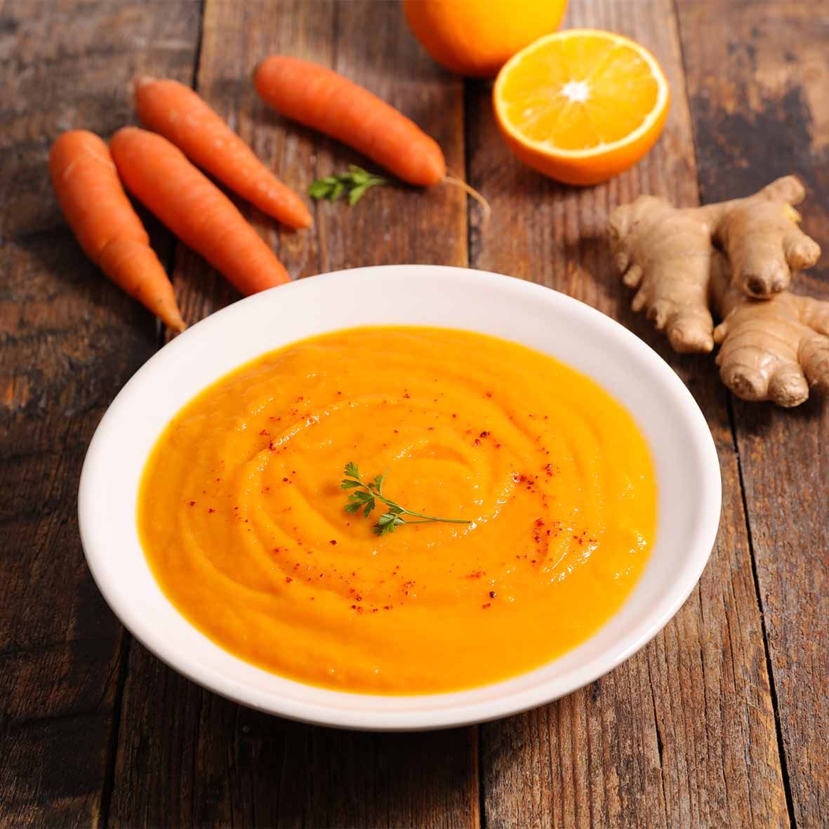 Karotten-Ingwersuppe – Cremig & Aromatisch mit feiner Schärfe (2 x 200g)