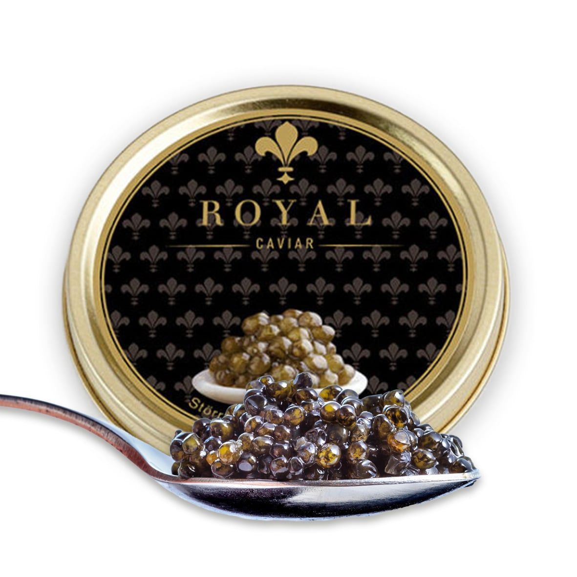 Royal Kaviar (Korngröße ca. 2,5 – 2,8 mm)  
