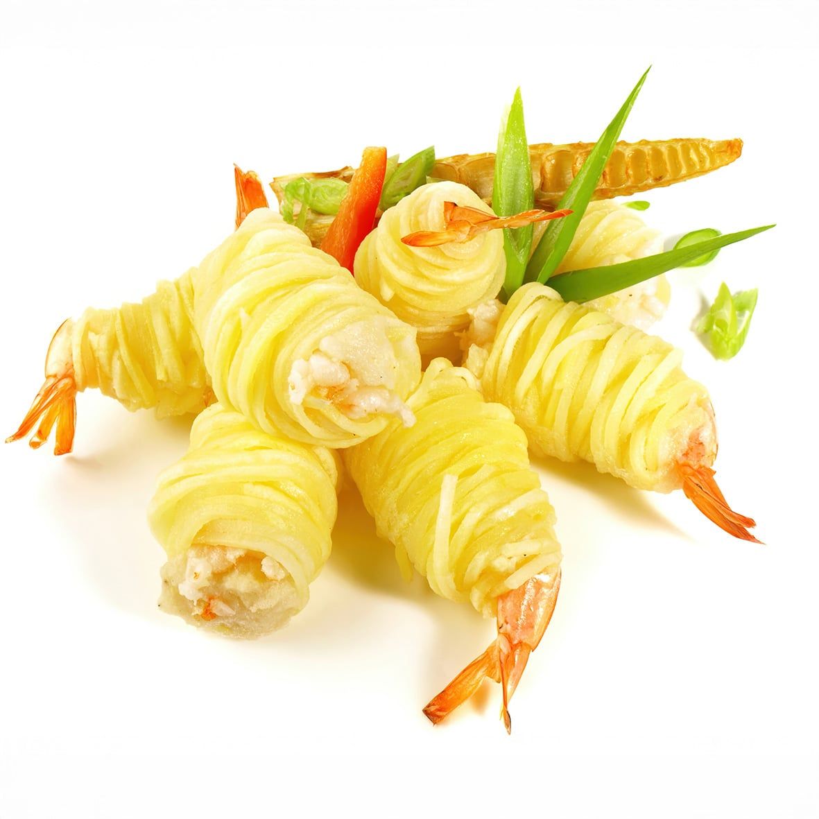 Garnelen im Kartoffelnest, 4x250g = 1000g