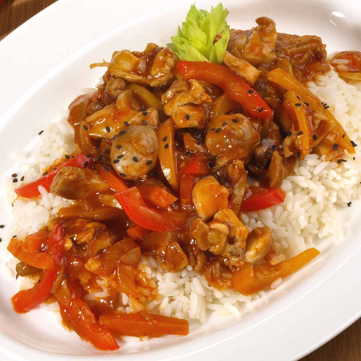 Paprika-Zitronenhähnchen – Zarte Hähnchenstreifen in fruchtiger Sauce (2 x 250g)