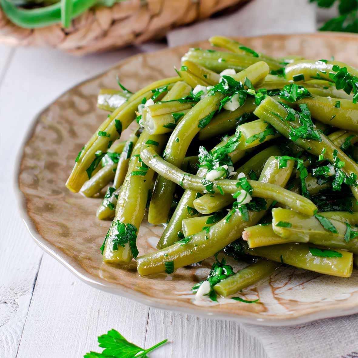 Grüne Bohnenvariation – Trio aus Romanobohnen, Prinzessbohnen & Bohnenkernen (2 x 140g)