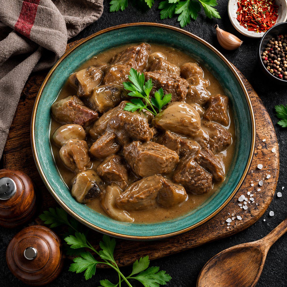 Wildschweingulasch - zart gegart in Pilzsauce (2 x 250 g) 2