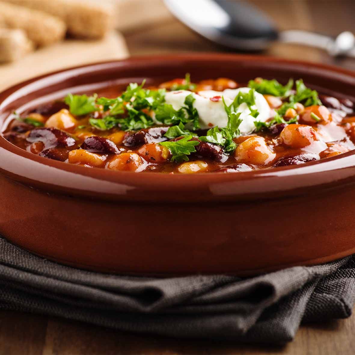 Chili sin Carne – Veganer Bohnenklassiker mit Sonnenblumenprotein (1 x 400g)