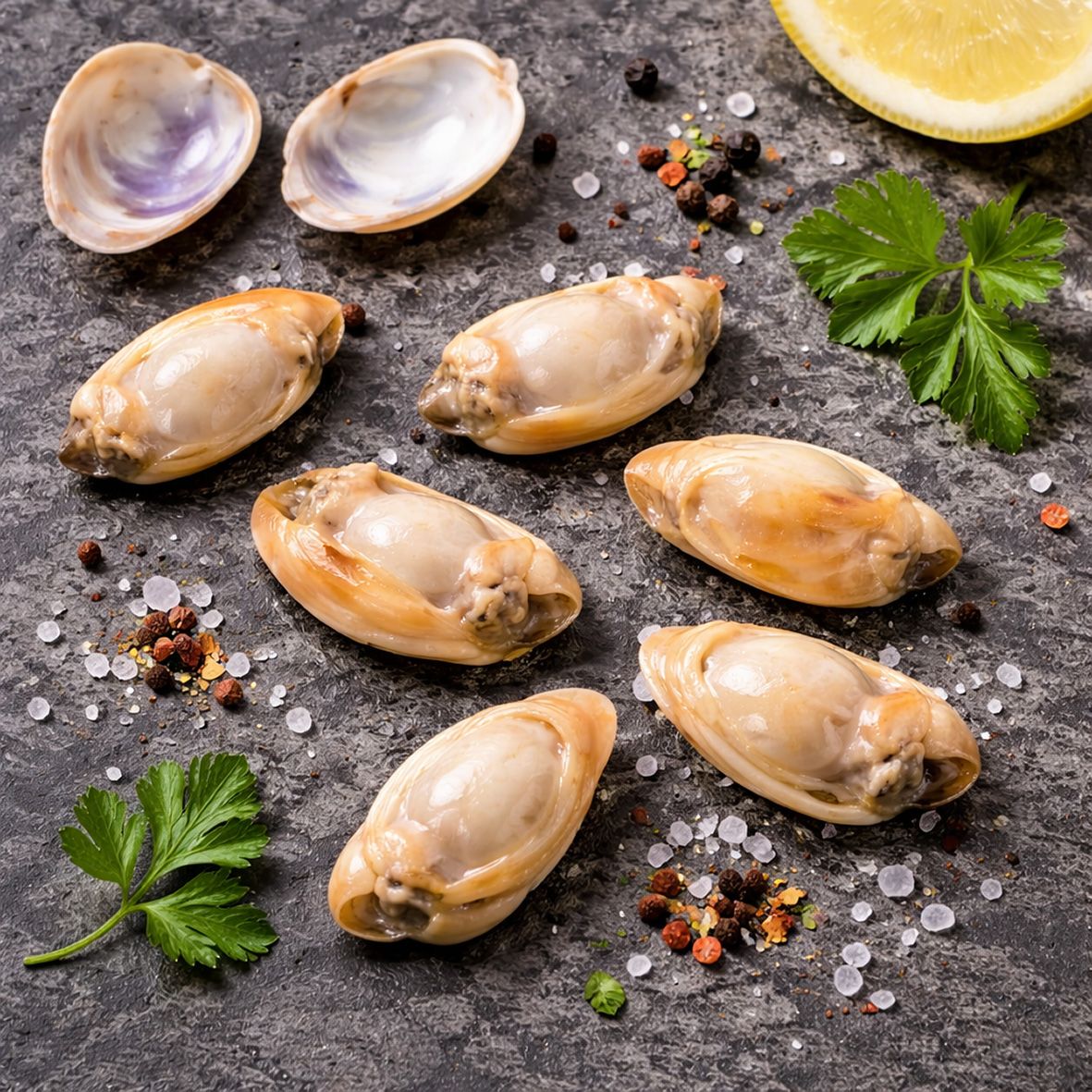 Venusmuschelfleisch (Fleisch von der gewellten Teppichmuschel), blanchiert 2