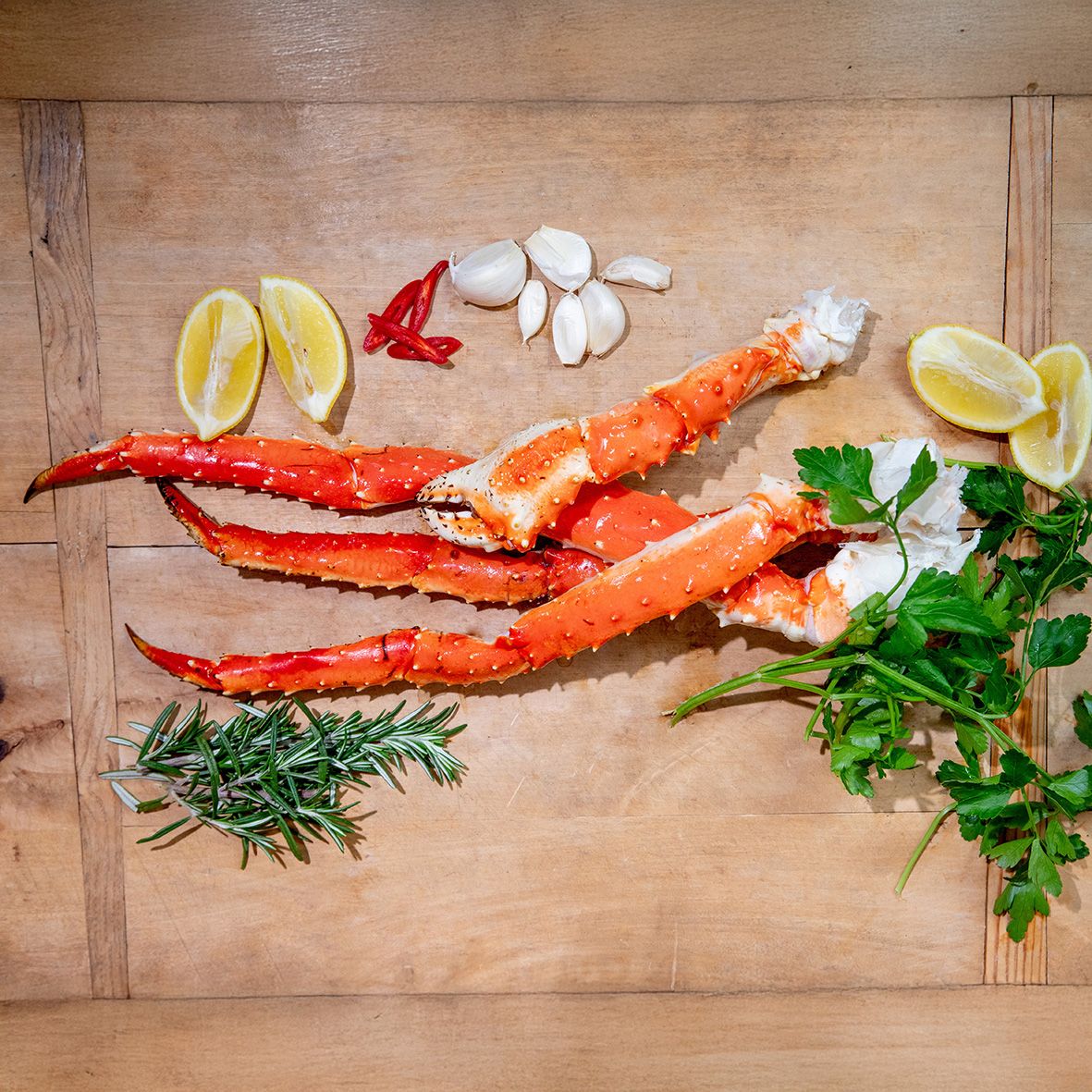 Königskrabbenbeine & Scheren – Gekocht, saftig und aromatisch (1 kg)