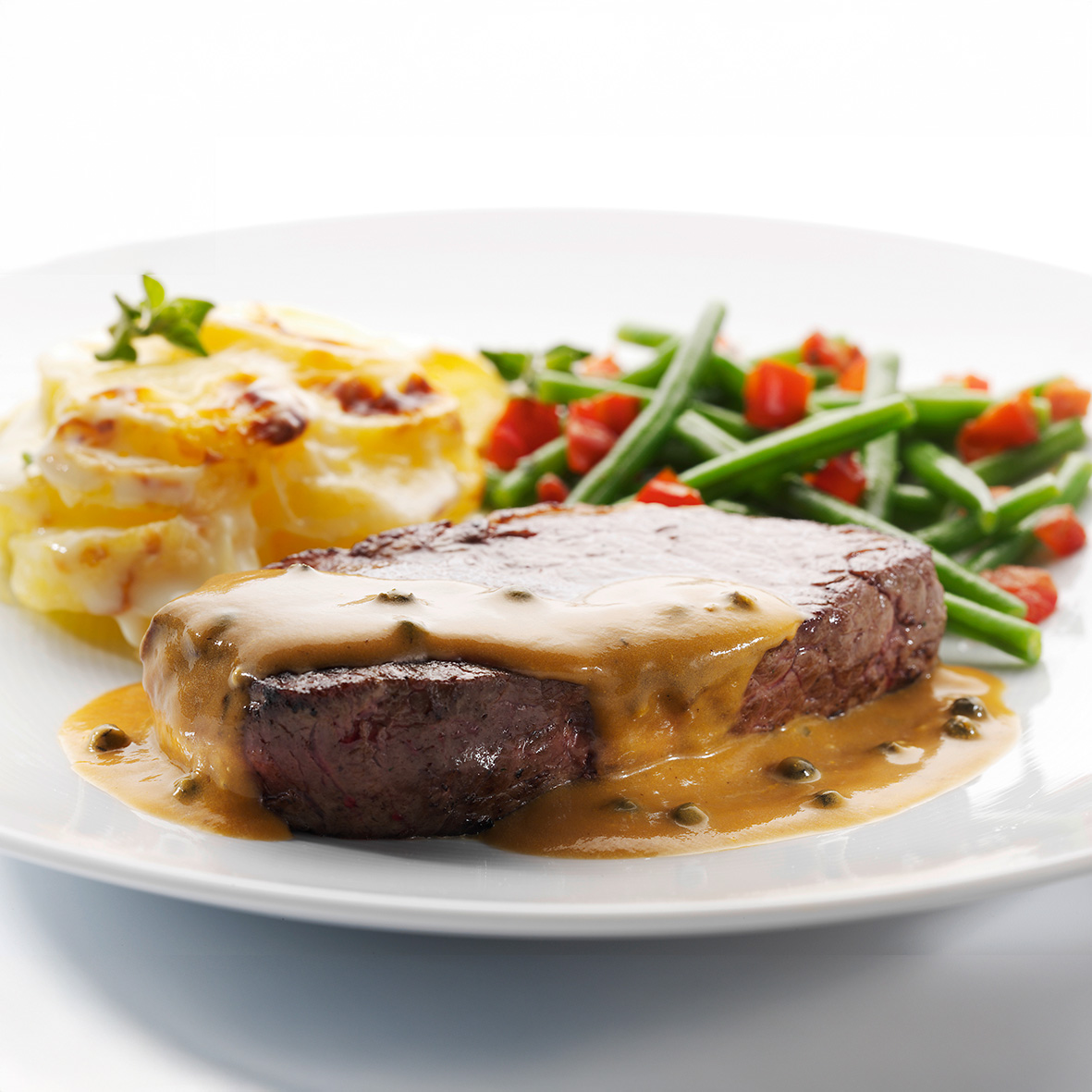 Pfefferrahmsauce – Cremige Sauce mit grünem Pfeffer & Weinbrand (4 x 60 g)
