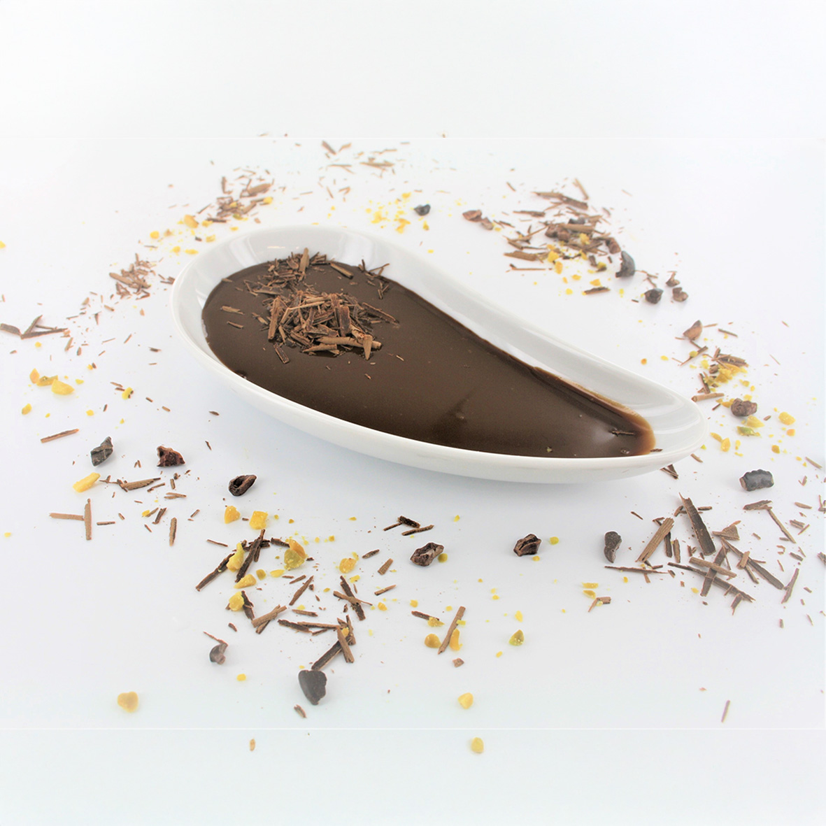 Feine Schokoladensauce – aus Vollmilch- & Bitterkuvertüre (2 x 70g)