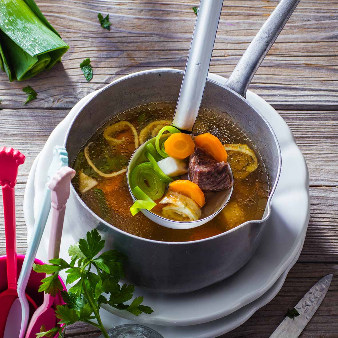 Bull Soup – Kräftige Rinderbrühe mit feiner Gemüseeinlage (2 x 200 g)