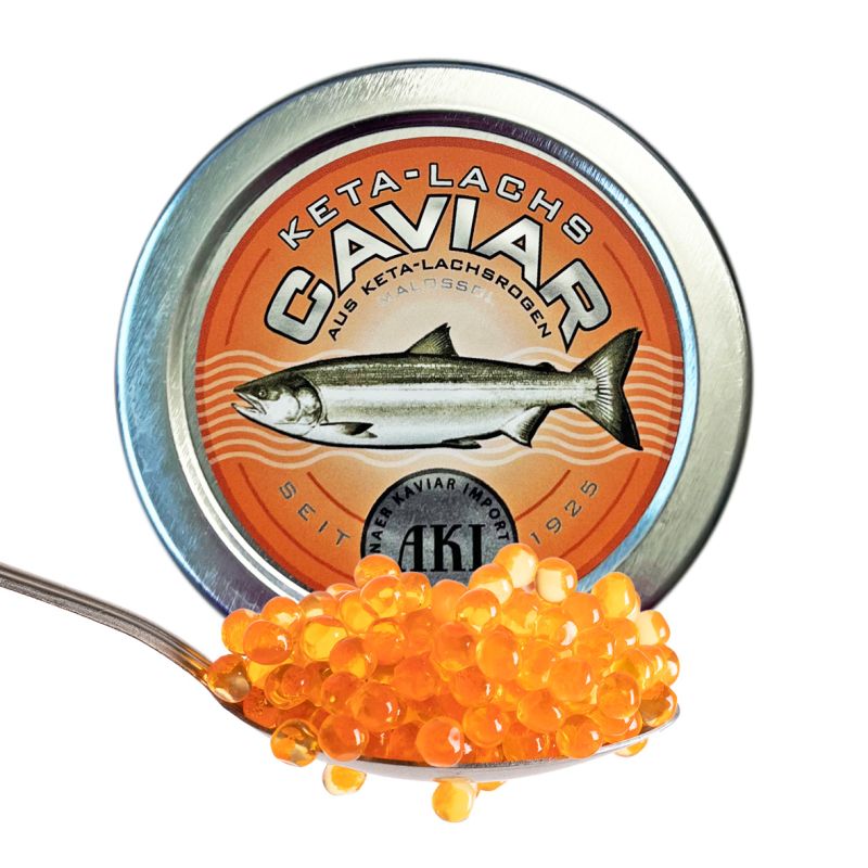 Keta Lachs Caviar – Premium Lachskaviar in leuchtendem Orange