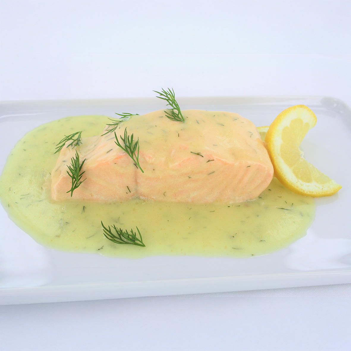 Lachsfilet in Dill-Weißweinsauce – fein & cremig (2 x 250g)