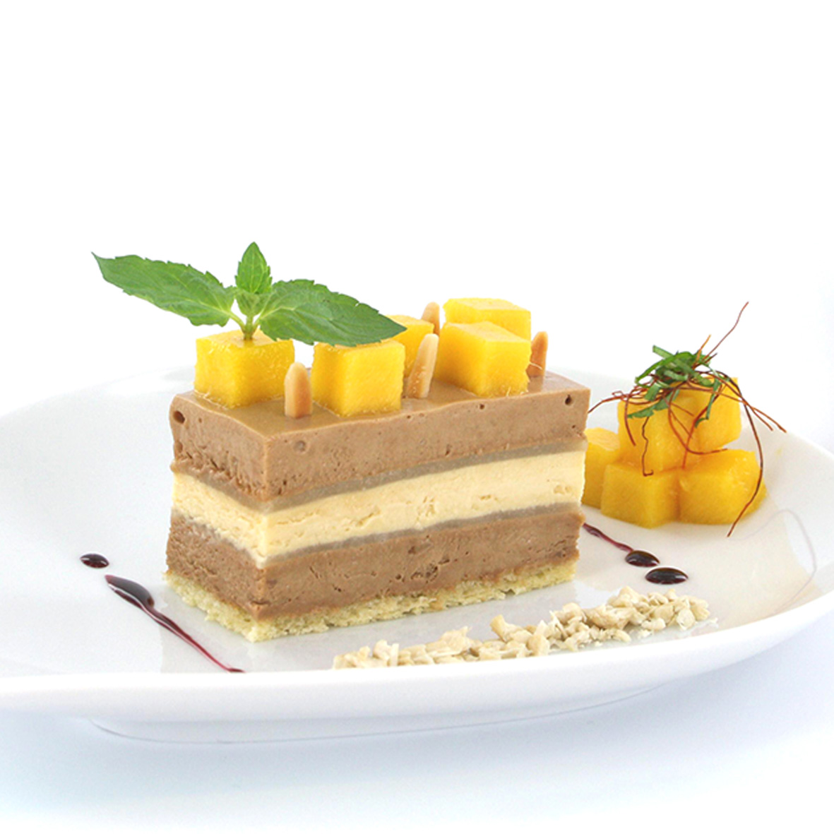 Lasagne von Nougat & Marzipan – edles Schichtdessert (2 x 75g)