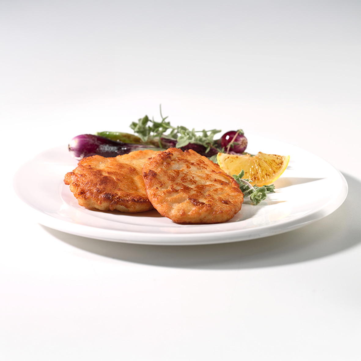 Hähnchen Filet Piccata Milanese – zart in Käse-Eihülle (1 x 80g)
