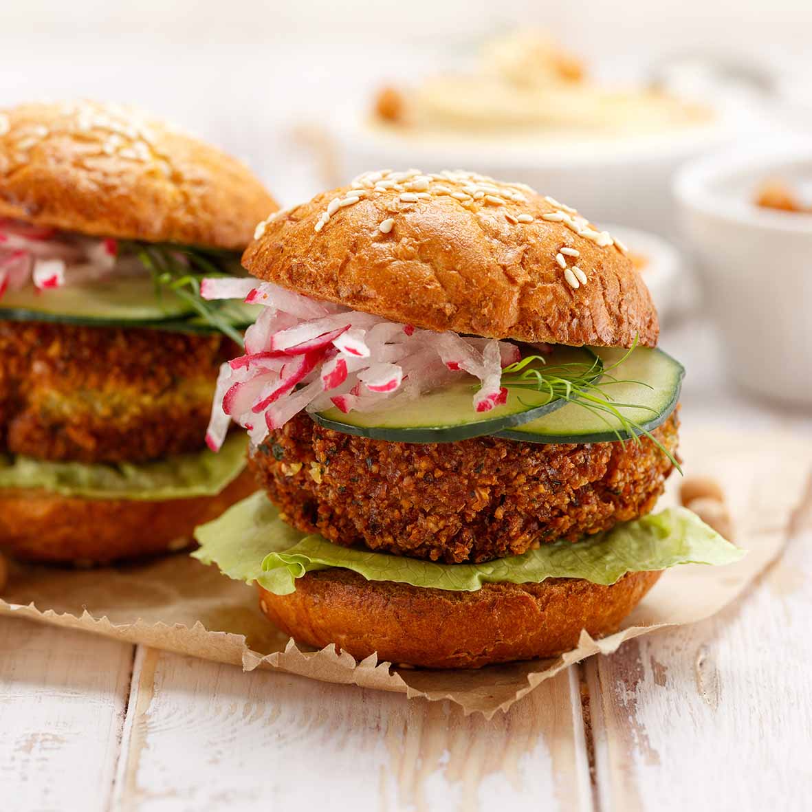 Falafel-Patty mit Karotte – vegan & aromatisch (2 x 125g)