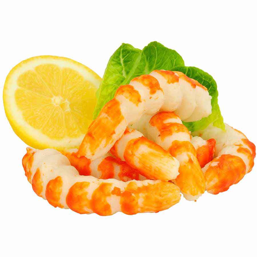 Surimi Garnelen, orange, proteinreich, 40 Stück (1kg) 1