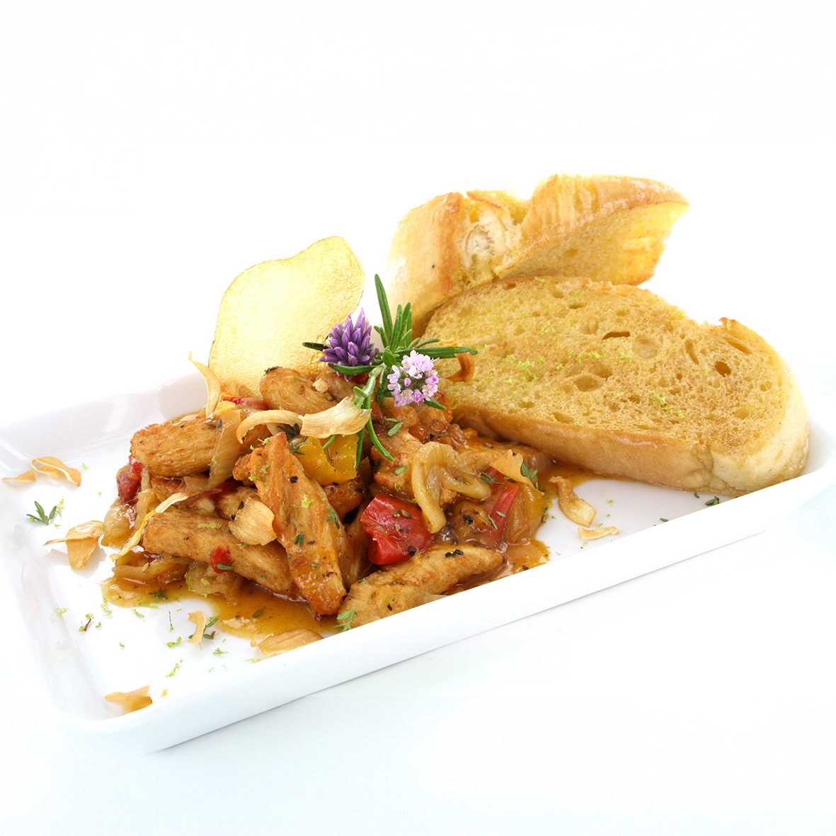 Paprika-Zitronenhähnchen – Zarte Hähnchenstreifen in fruchtiger Sauce (2 x 250g)