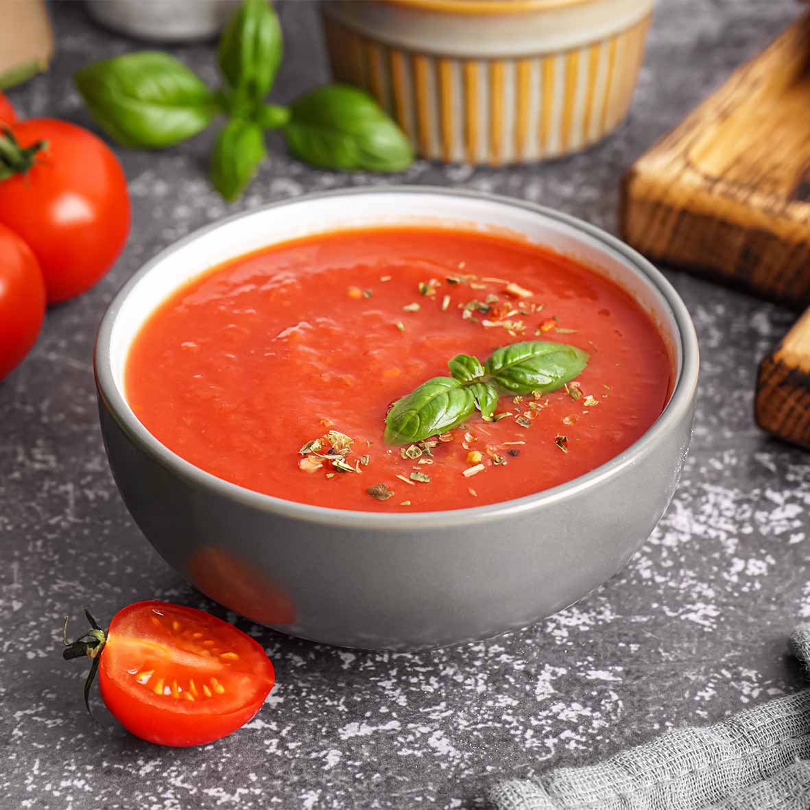 Tomatensuppe – Fruchtig-aromatisch mit Basilikum (2 x 200g) 1
