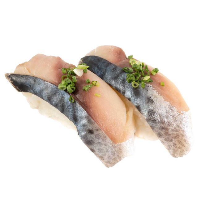Sushi Shime Saba Slices für Nigiri Shime Saba - marinierte Makrelenscheiben, mit Haut 160g