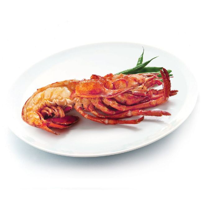 XXL Langusten aus WILDFANG, roh, Längsschnitt halbiert – Rock Lobster, ca. 350 g pro Hälfte Ansicht1