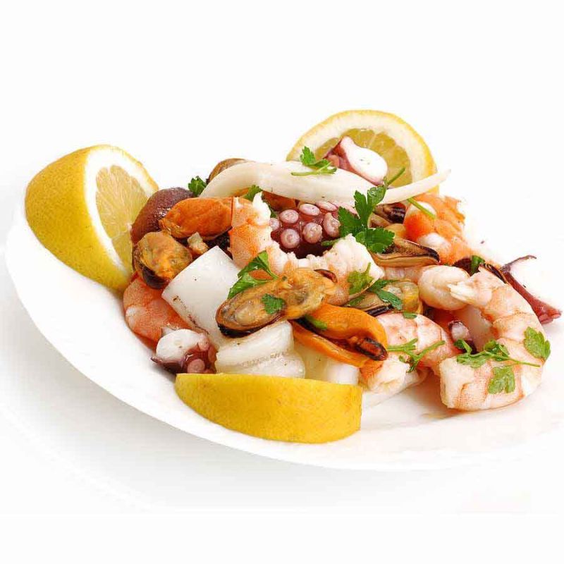 Frutti di Mare, roh - Classic (Tintenfisch, Sepia, Venusmuscheln, Shrimps), 1kg Listenansicht