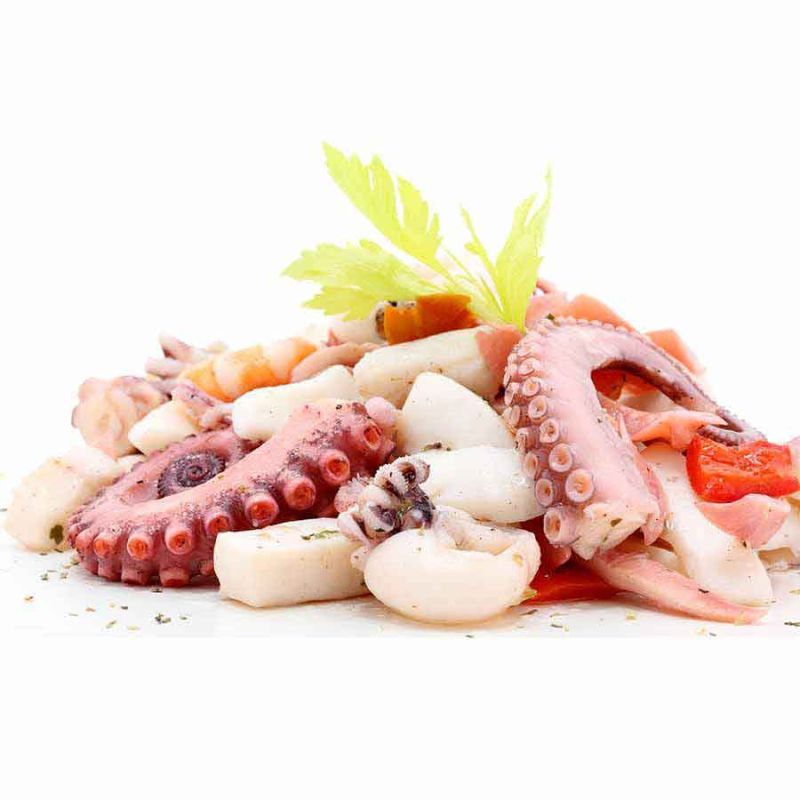 Meeresfrüchte Mix (Frutti di Mare) mit Surimi, Calamari, Garnelen, blanchiert, IQF, 1kg